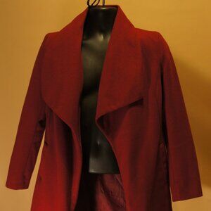 Red long coat